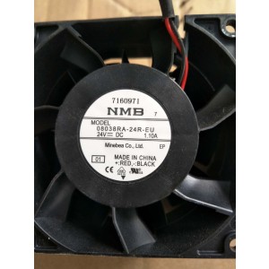 NMB 08038RA-24R-EU 24V 1.10A 2 wires Cooling Fan