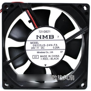 NMB 09225JS-24N-FA 24V 0.2A 2wires Cooling Fan