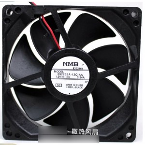 NMB 09225SA-12Q-AA 12V 0.34A  2wires Cooling Fan
