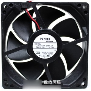 NMB 09225SA-24M-AA  09225SA-24N-EA 24V 0.1A 2wires Cooling Fan