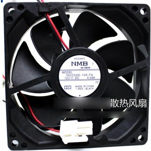 NMB 09225SE-12K-FA 12V 0.09A  2wires Cooling Fan