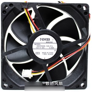 NMB 09225SS-12K-FU 12V 0.09A  4wires Cooling Fan