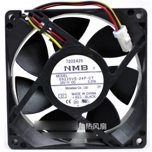 NMB 09225VE-24P-CT 24V 0.37A 3wires Cooling Fan