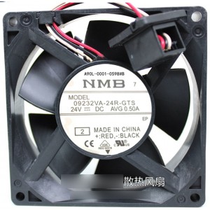 NMB 09232VA-24R-GTS 24V 0.5A  3wires Cooling Fan