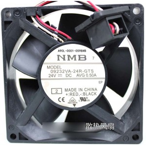 NMB 0923VA-24R-GTS 24V 0.5A  3wires Cooling Fan