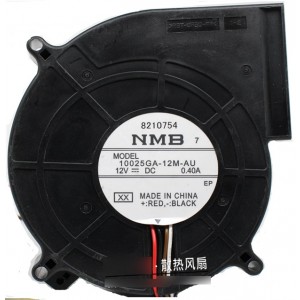 NMB 10025GA-12M-AU 12V 0.4A  4wires Cooling Fan