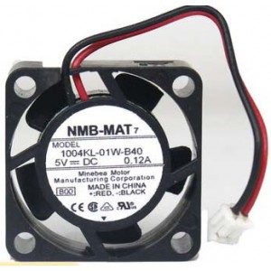 NMB 1004KL-01W-B40 5V 0.12A 2wires Cooling Fan