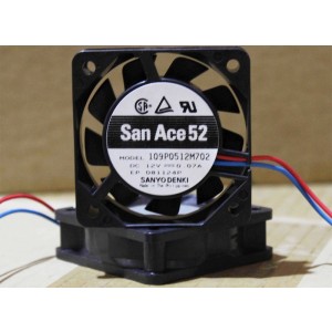 SANYO 109P0512M702 12V 0.07A 2wires Cooling Fan