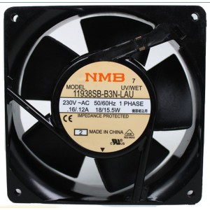 NMB 11938SB-B3N-LAU 230V 0.16/0.12A 18/15.5W 2wires Cooling Fan