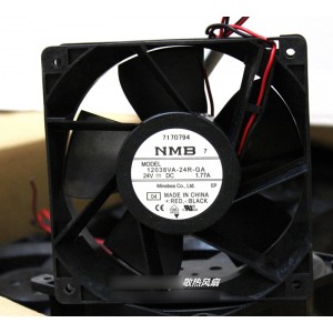 NMB 12038VA-24R-GA 24V 1.77A 2 wires Cooling Fan - Waterproof