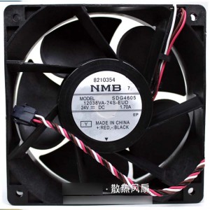NMB 12038VA-24S-EUD 24V 1.7A  4wires Cooling Fan