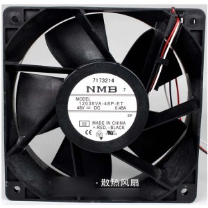 NMB 12038VA-48P-ET 48V 0.48A  3wires Cooling Fan