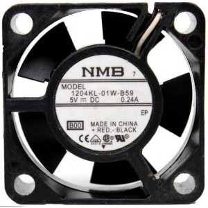 NMB 1204KL-01W-B59 5V 0.24A 3wires Cooling Fan