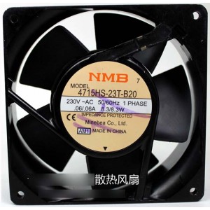 NMB 4715HS-23T-B20 230V 0.06A 8.3W Cooling Fan