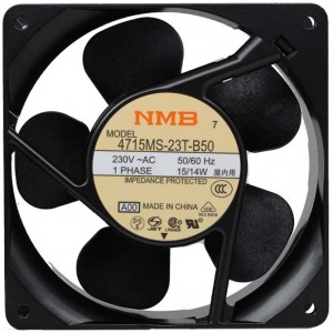 NMB 4715MS-23T-B50 -A00 -H00 230V 15/14W 2wires Cooling Fan