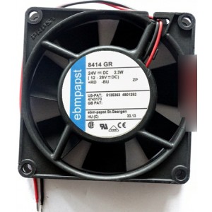 Ebmpapst 8414GR 24V  2.3W 2wires Cooling Fan