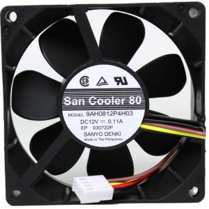 Sanyo 9AH0812P4H03 12V 0.11A 4wires Cooling Fan