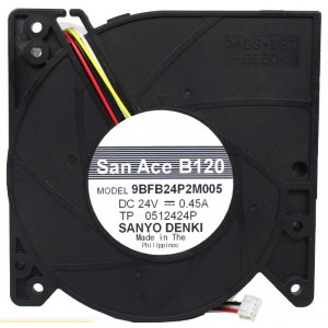 Sanyo 9BFB24P2M005 24V 0.45A  4wires Cooling Fan