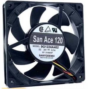 Sanyo 9G1224A402 24V 0.21A  3wires Cooling Fan