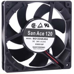 SANYO 9G1224A404 24V 0.21A 2wires cooling fan