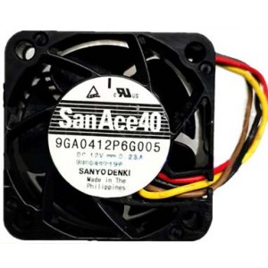 Sanyo 9GA0412P6G005 12V 0.23A  4wires Cooling Fan