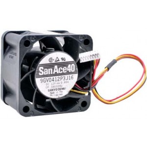 Sanyo 9GV0412P3J16 12V 0.6A  4wires Cooling Fan
