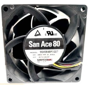 Sanyo 9GV0848P1G07 48V 0.84A  4wires Cooling Fan