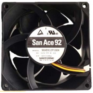 Sanyo 9GV0912P1G04 12V 4.1A 4wires Cooling Fan