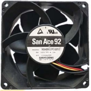 Sanyo 9GV0912P1G051 12V 4.1A 4wires Cooling Fan