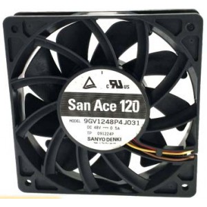 Sanyo 9GV1248P4J031 48V 0.5A 4wires Cooling Fan