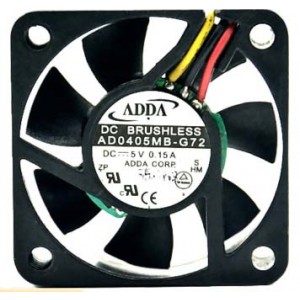 ADDA AD0405MB-G72 5V 0.15A 3wires Cooling Fan