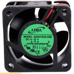ADDA AD0412HX-C50 AD0412HB-C50 12V 0.11A 2wires Cooling Fan