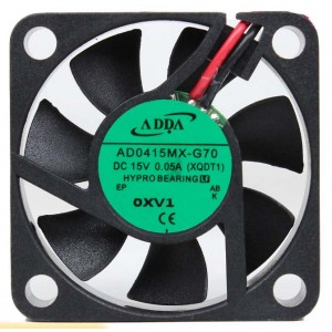 ADDA AD0415MX-G70 15V 0.5A  2wires Cooling Fan