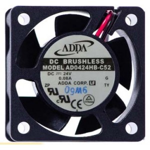ADDA AD0424HB-C52 24V 0.08A 3wires Cooling Fan