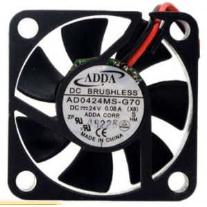 ADDA AD0424MS-G70 24V 0.08A 2wires Cooling Fan