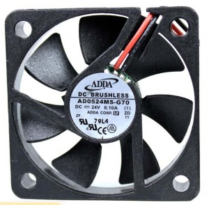 ADDA AD0524MS-G70 24V 0.10A 2wires Cooling Fan 