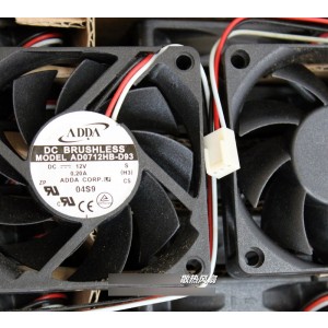 ADDA AD0712HB-D93 12V 0.2A 3wires Cooling Fan