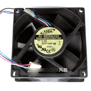 ADDA AD08024XB327B00 24V 0.85A 4wires Cooling Fan