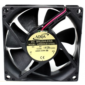 ADDA AD0805LB-A70GL 5V 0.23A  2wires Cooling Fan