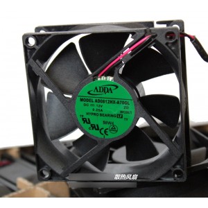 ADDA AD0812HX-A70GL 12V 0.25A 2wires Cooling Fan