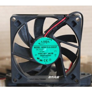 ADDA AD0812LX-D90GP 12V 0.1A  2wires Cooling Fan