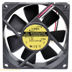 ADDA AD0824HB-A73GL 24V 0.16A 3wires cooling fan