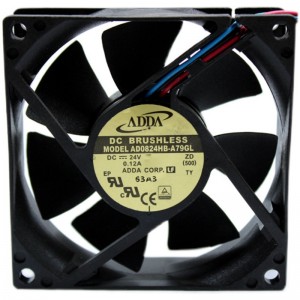 ADDA AD0824HB-A79GL 24V 0.12A  3wires Cooling Fan