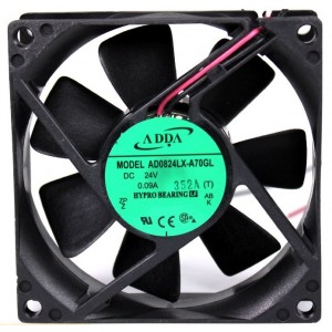 ADDA AD0824LX-A70GL 24V 0.09A  2wires Cooling Fan