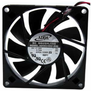 ADDA AD0824MB-D90 24V 0.10A 2wires Cooling Fan