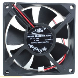 ADDA AD0824UX-A70GL 24V 0.29A 2wires Cooling Fan