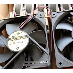 ADDA AD1212LB-A74GL 12V 0.24A  2wires Cooling Fan