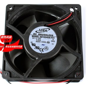 ADDA AD1224US-F51 24V 0.4A  2wires Cooling Fan