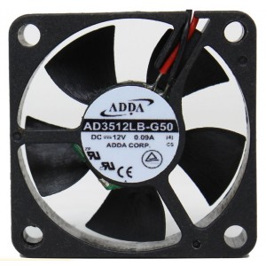 ADDA AD3512LB-G50 12V 0.09A 2wires Cooling Fan