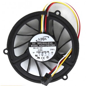 ADDA AD4412HB-EBB 12V 0.3A  4wires Cooling Fan